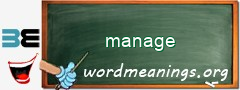 WordMeaning blackboard for manage